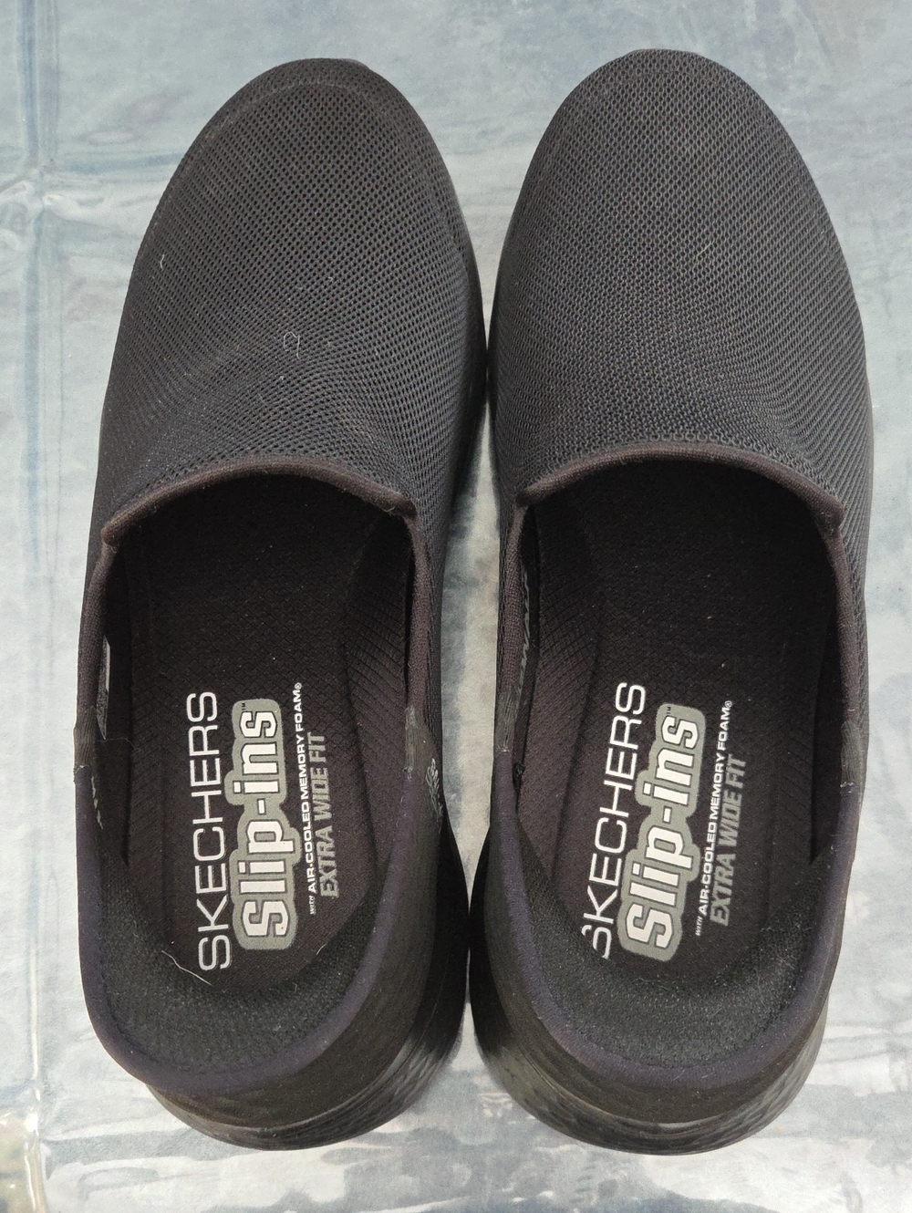 Skechers Black Slip-Ons Men's Memory Foam Loafers